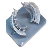 A6M2 Zero open engine cooling flaps with exhausts detail set - ASK 3D print for Eduard