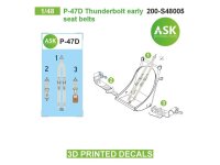 P-47D Thunderbolt early seat belts - 3D printed decals by...