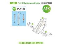 P-51D Mustang seat belts - 3D printed decals by ASK