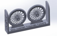 Palmer 700 x 85 spoked wheels, UK WWI, for Sopwith Camel,...