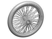 Palmer 700 x 85 spoked wheels, UK WWI, for Sopwith Camel,...