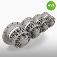 B-29 engine set - Wright R-3350-57, 4 pc. set, ASK...