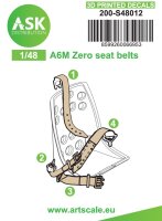 A6M Zero seat belts - 3D printed decals by ASK