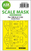 Fw 190A-4 double-sided express fit mask for Zoukei-Mura