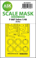 F-86F Sabre double-sided express fit mask for Airfix