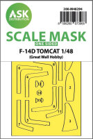 F-14D Tomcat one-sided express fit mask for Great Wall Hobby