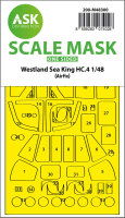 Westland Sea King HC.4 one-sided express fit mask for Airfix