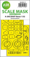 A-20G RAAF Havoc double-sided express fit mask for HK Models