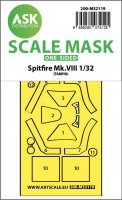 Spitfire Mk.VIII one-sided express fit mask for Tamiya