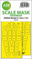 A6M2b Model 21 Zero double-sided express fit mask for Tamiya