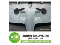 Spitfire Mk.XVI, IXe FOAM flexibel wheel bay mask for Eduard