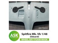 Spitfire Mk.I, Mk.II FOAM flexibel wheel bay mask for Eduard