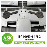 Bf 109K-4 Wheel bays - FOAM flexibel express fit mask for...