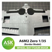 A6M2 Zero Wheel bays - FOAM flexibel express fit mask for...