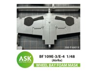 Bf 109E-3/E-4  FOAM flexibel wheel bay mask for Airfix