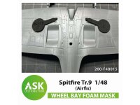 Spitfire Tr.9  FOAM flexibel wheel bay mask for Airfix