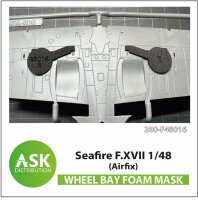 Seafire F.XVII FOAM flexibel wheel bay mask for Airfix