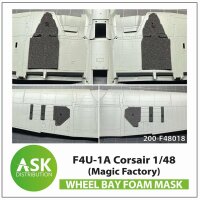 F4U-1A Corsair FOAM flexibel wheel bay mask for Magic...