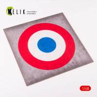 France Roundel - Acrylic 3 mm (240 x 240 mm) (190g) (1/72...