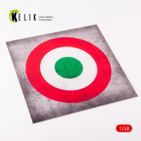 Italy Roundel - Acrylic 3 mm (240 x 240 mm) (190g) (1/72...