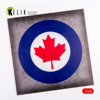 Canada Roundel - Acrylic 3 mm (240 x 240 mm) (190g) (1/72...