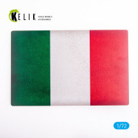 Italy Flag - Base - Acrylic 3 mm (280 x 180 mm) (170 g)