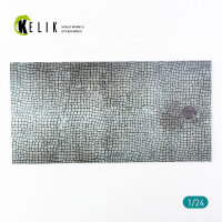 Paving stone road Base - Acrylic 3 mm (180 x 357 mm) (210 g)