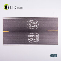 Route 66 - Base - Acrylic 3 mm (180 x 357 mm) (210 g) (1/43)