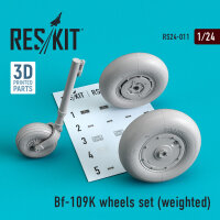 Bf-109K wheels set (weighted)