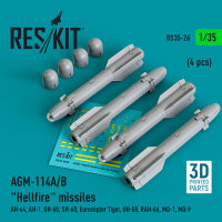 AGM-114A/B Hellfire missiles (4 pcs) (AH-64, AH-1, UH-60,...