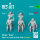 CH-54A Tarhe Pilots Late in seats for ICM kit (1968 +) (scene 2) (3 pcs) (3D Printed)