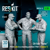 CH-54A Tarhe pilots Late in a standing position (1968 +) (scene 1) (3 pcs) (3D Printed)