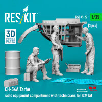 CH-54A Tarhe radio equipment compartment with technicians...