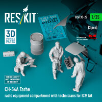 CH-54A Tarhe radio equipment compartment with technicians...