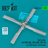 Tail rotor for MH-60L, UH-60A, HH-60 for Kitty Hawk / Zimimodel (3D Printed)