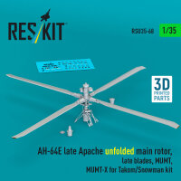 AH-64E late Apache unfolded main rotor, late blades,...
