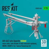 AH-64E late Apache folded main rotor, late blades &...