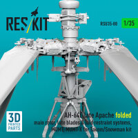 AH-64E late Apache folded main rotor, late blades &...