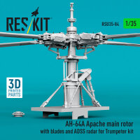 AH-64A Apache main rotor with blades and ADSS radar for...