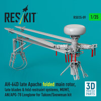 AH-64D late Apache folded main rotor, late blades &...