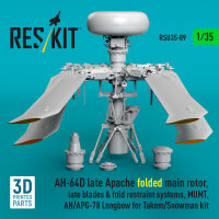 AH-64D late Apache folded main rotor, late blades &...