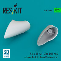 SH-60F, SH-60B, MH-60R exhaust (3D Printed) for Kitty...