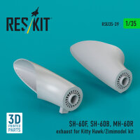 SH-60F, SH-60B, MH-60R exhaust (3D Printed) for Kitty...