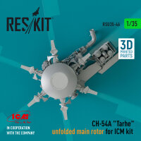CH-54A Tarhe unfolded main rotor for ICM kit (3D Printed)