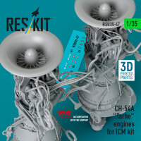 CH-54A Tarhe engines for ICM kit (3D Printed)