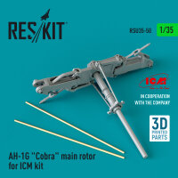AH-1G Cobra main rotor for ICM kit (3D Printed)