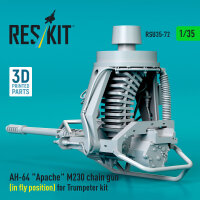 AH-64 Apache M230 chain gun (in fly position) for Trumpeter kit (3D Printed)