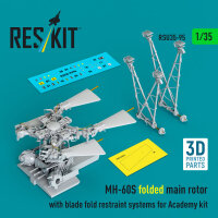 MH-60S folded main rotor with blade fold restraint...