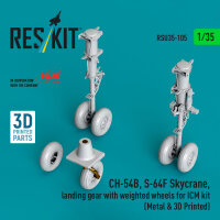CH-54B, S-64F Skycrane, landing gear with weighted wheels...