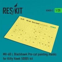 MH-60L Blackhawk Pre-cut painting masks for KittyHawk...